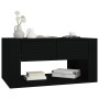 Mesa de centro madera contrachapada negro 80x50x40 cm en Mesas de centro | Comprar online en Foru.es