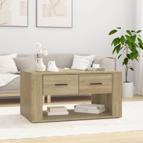 Mesa de centro madera contrachapada roble Sonoma 80x50x40 cm en Mesas de centro | Comprar online en Foru.es