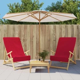Toallas de playa 2 uds tela burdeos 400 g/m² 60x135 cm de vidaXL, Toallas de playa - Ref: Foro24-362675, Precio: 21,18 €, Des...