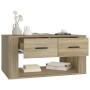 Mesa de centro madera contrachapada roble Sonoma 80x50x40 cm en Mesas de centro | Comprar online en Foru.es