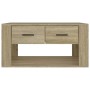 Mesa de centro madera contrachapada roble Sonoma 80x50x40 cm en Mesas de centro | Comprar online en Foru.es
