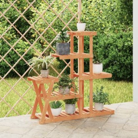 Soporte para flores madera maciza de abeto 95x25x96 cm de vidaXL, Soportes para macetas - Ref: Foro24-362880, Precio: 58,77 €...