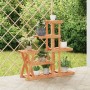 Soporte para flores madera maciza de abeto 95x25x96 cm de vidaXL, Soportes para macetas - Ref: Foro24-362880, Precio: 58,77 €...