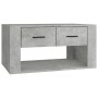 Mesa de centro madera contrachapada gris hormigón 80x50x40 cm en Mesas de centro | Comprar online en Foru.es