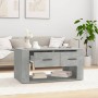 Mesa de centro madera contrachapada gris hormigón 80x50x40 cm en Mesas de centro | Comprar online en Foru.es