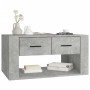 Mesa de centro madera contrachapada gris hormigón 80x50x40 cm en Mesas de centro | Comprar online en Foru.es