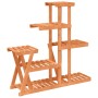 Soporte para flores madera maciza de abeto 95x25x96 cm de vidaXL, Soportes para macetas - Ref: Foro24-362880, Precio: 58,77 €...