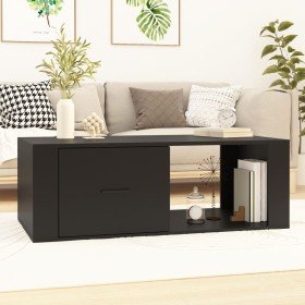 Mesa de centro madera contrachapada negro 100x50,5x35 cm en Mesas de centro | Comprar online en Foru.es