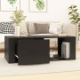 Mesa de centro madera contrachapada negro 100x50,5x35 cm en Mesas de centro | Comprar online en Foru.es