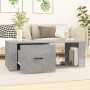Mesa de centro madera contrachapada gris hormigón 100x50,5x35cm en Mesas de centro | Comprar online en Foru.es