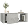 Mesa de centro madera contrachapada gris hormigón 100x50,5x35cm en Mesas de centro | Comprar online en Foru.es