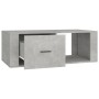Mesa de centro madera contrachapada gris hormigón 100x50,5x35cm en Mesas de centro | Comprar online en Foru.es