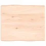 Tablero de mesa madera maciza borde natural 60x50x(2-4) cm de vidaXL, Tableros para mesas - Ref: Foro24-363867, Precio: 49,31...