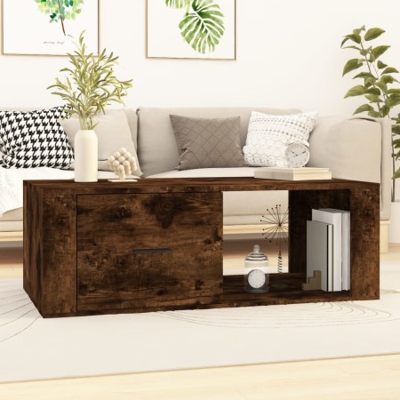 Mesa de centro madera contrachapada roble ahumado 100x50,5x35cm en Mesas de centro | Comprar online en Foru.es