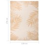 Alfombra de exterior tejido plano estampado de hoja 140x200 cm de vidaXL, Alfombras - Ref: Foro24-340858, Precio: 37,47 €, De...