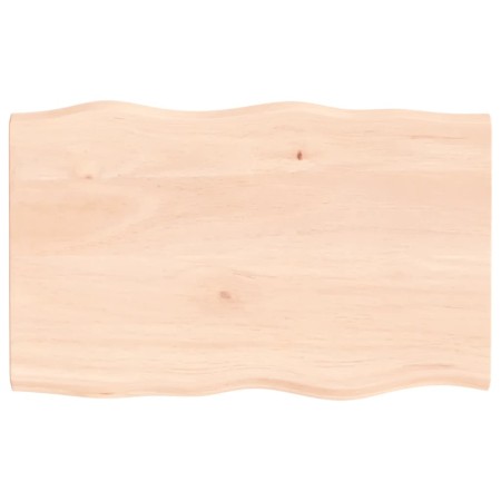 Tablero de mesa madera maciza roble borde natural 80x50x2 cm de vidaXL, Tableros para mesas - Ref: Foro24-363875, Precio: 49,...