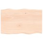 Tablero de mesa madera maciza roble borde natural 80x50x2 cm de vidaXL, Tableros para mesas - Ref: Foro24-363875, Precio: 49,...