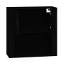 Armario de pared madera contrachapada negro 80x33x80 cm en Armarios y almacenamiento | Comprar online en Foru.es
