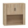 Armario de pared madera contrachapada roble sonoma 80x33x80 cm en Armarios y almacenamiento | Comprar online en Foru.es