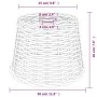 Pantalla para lámpara de techo mimbre marrón Ø30x20 cm de vidaXL, Pantallas para lámparas - Ref: Foro24-364375, Precio: 22,95...