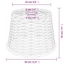 Pantalla para lámpara de techo mimbre marrón Ø30x20 cm de vidaXL, Pantallas para lámparas - Ref: Foro24-364375, Precio: 24,60...