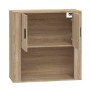 Armario de pared madera contrachapada roble sonoma 80x33x80 cm en Armarios y almacenamiento | Comprar online en Foru.es
