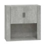 Armario de pared madera contrachapada gris hormigón 80x33x80 cm en Armarios y almacenamiento | Comprar online en Foru.es
