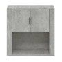 Armario de pared madera contrachapada gris hormigón 80x33x80 cm en Armarios y almacenamiento | Comprar online en Foru.es