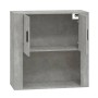 Armario de pared madera contrachapada gris hormigón 80x33x80 cm en Armarios y almacenamiento | Comprar online en Foru.es