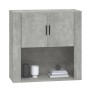 Armario de pared madera contrachapada gris hormigón 80x33x80 cm en Armarios y almacenamiento | Comprar online en Foru.es