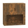 Armario de pared madera contrachapada roble ahumado 80x33x80 cm en Armarios y almacenamiento | Comprar online en Foru.es