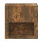 Armario de pared madera contrachapada roble ahumado 80x33x80 cm en Armarios y almacenamiento | Comprar online en Foru.es