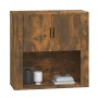 Armario de pared madera contrachapada roble ahumado 80x33x80 cm en Armarios y almacenamiento | Comprar online en Foru.es