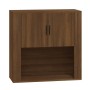 Armario de pared madera contrachapada marrón roble 80x33x80 cm en Armarios y almacenamiento | Comprar online en Foru.es
