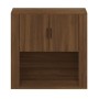 Armario de pared madera contrachapada marrón roble 80x33x80 cm en Armarios y almacenamiento | Comprar online en Foru.es