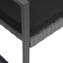 Sillas de comedor de jardín 2 uds PP aspecto ratán gris oscuro de vidaXL, Sillas de jardín - Ref: Foro24-360205, Precio: 94,1...