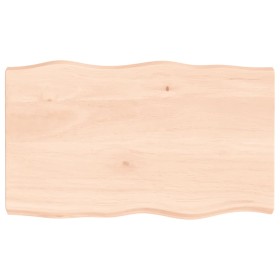 Tablero de mesa madera maciza borde natural 100x60x(2-6) cm de vidaXL, Tableros para mesas - Ref: Foro24-363889, Precio: 71,4...