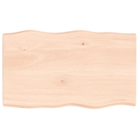 Tablero de mesa madera maciza borde natural 100x60x(2-6) cm de vidaXL, Tableros para mesas - Ref: Foro24-363889, Precio: 71,4...