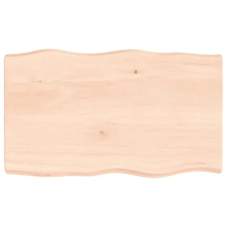 Tablero de mesa madera maciza borde natural 100x60x(2-6) cm de vidaXL, Tableros para mesas - Ref: Foro24-363889, Precio: 70,7...