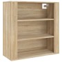 Armario de pared madera contrachapada roble sonoma 80x33x80 cm en Armarios y almacenamiento | Comprar online en Foru.es