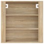 Armario de pared madera contrachapada roble sonoma 80x33x80 cm en Armarios y almacenamiento | Comprar online en Foru.es