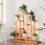 Soporte para flores madera maciza abeto 110x25x96 cm de vidaXL, Soportes para macetas - Ref: Foro24-362850, Precio: 49,32 €, ...