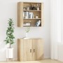Armario de pared madera contrachapada roble sonoma 80x33x80 cm en Armarios y almacenamiento | Comprar online en Foru.es
