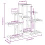 Soporte para flores madera maciza abeto 110x25x96 cm de vidaXL, Soportes para macetas - Ref: Foro24-362850, Precio: 49,32 €, ...