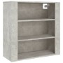 Armario de pared madera contrachapada gris hormigón 80x33x80 cm en Armarios y almacenamiento | Comprar online en Foru.es