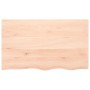 Estante de pared madera maciza roble sin tratar 100x60x(2-4) cm de vidaXL, Estantes y estanterías - Ref: Foro24-363570, Preci...
