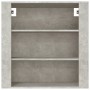 Armario de pared madera contrachapada gris hormigón 80x33x80 cm en Armarios y almacenamiento | Comprar online en Foru.es