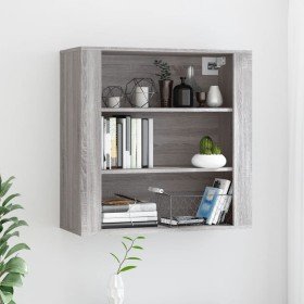 Armario de pared madera contrachapada gris Sonoma 80x33x80 cm en Armarios y almacenamiento | Comprar online en Foru.es