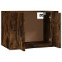Mueble para TV de pared roble ahumado 57x34,5x40 cm en Muebles TV | Comprar online en Foru.es