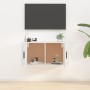 Mueble para TV de pared blanco 80x34,5x40 cm en Muebles TV | Comprar online en Foru.es